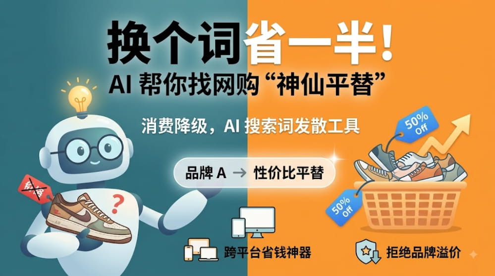 换个词省一半！AI 帮你找网购“神仙平替” 封面图