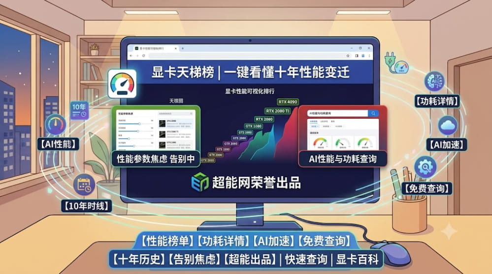 显卡天梯榜：一键看懂十年性能变迁，告别参数焦虑 封面图