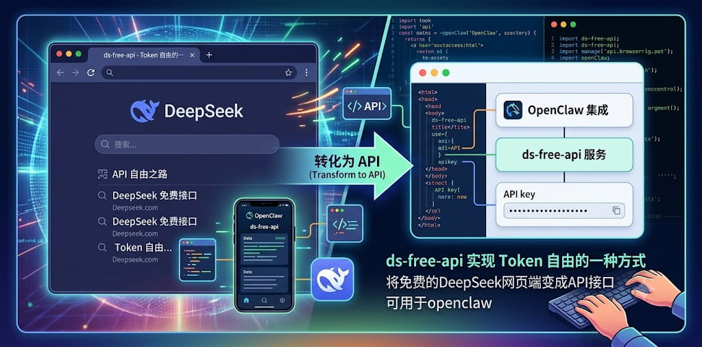 Token自由方式系列：DeepSeek，可用于openclaw 封面图