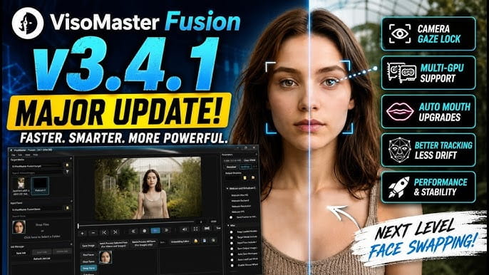 VisoMaster Fusion | 开源的 AI 换脸工具 支持图片、视频和实时摄像头 封面图
