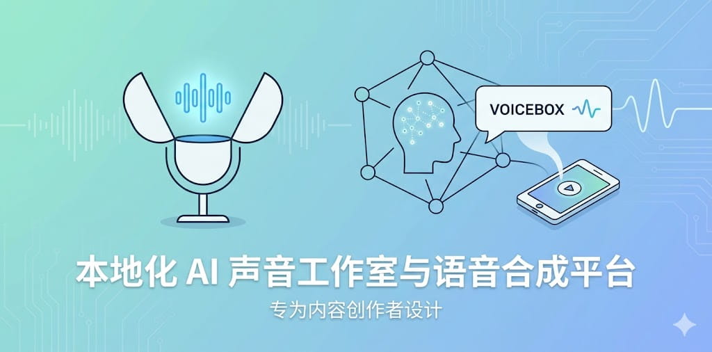 Voicebox-开源本地化 AI 声音工作室与语音合成平台 封面图