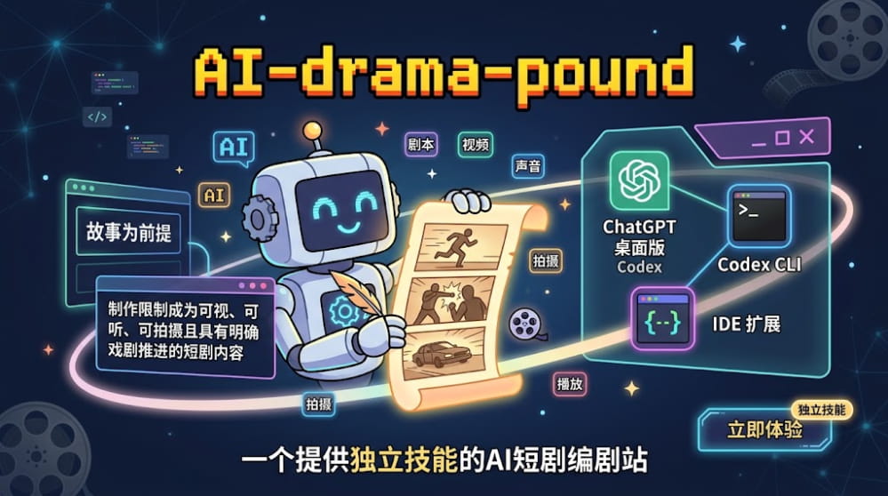 AI-drama-pound | AI 短剧编剧 封面图