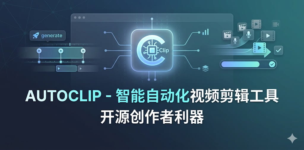 AutoClip - 智能自动化视频剪辑工具 | 开源创作者利器 封面图