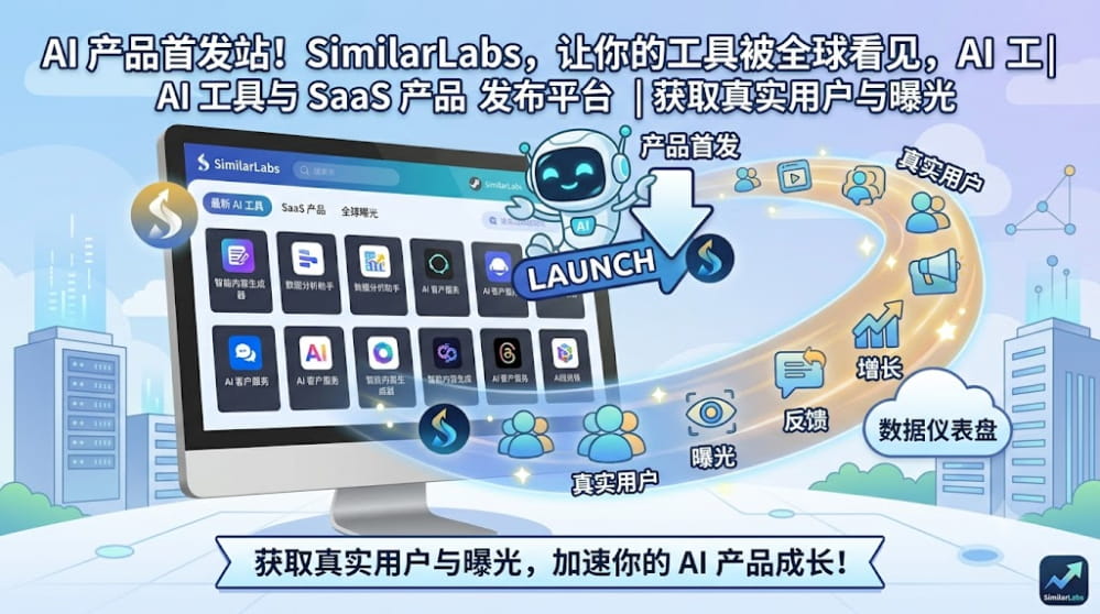 AI 产品首发站！SimilarLabs，让你的工具被全球看见 封面图