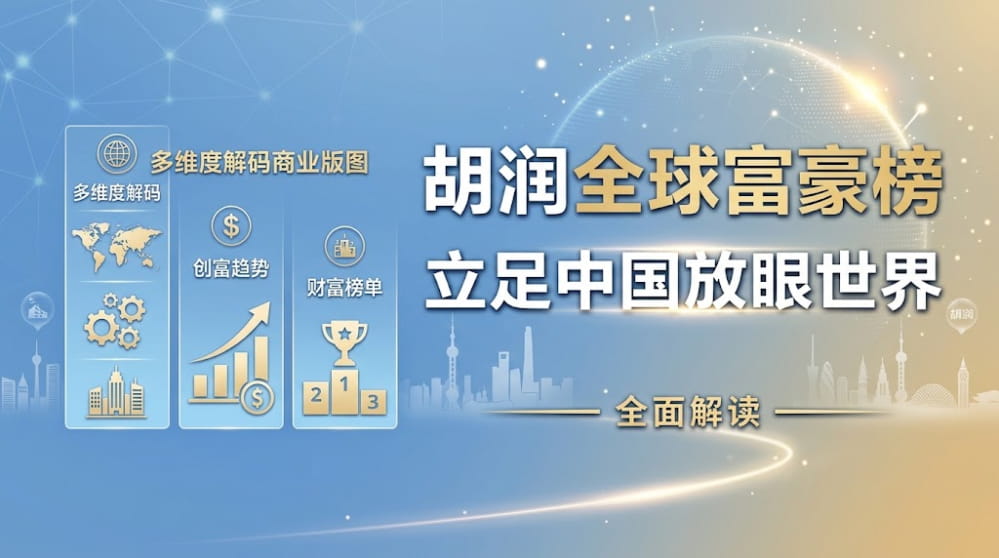 胡润全球富豪榜，愿大家都能上榜！ 封面图